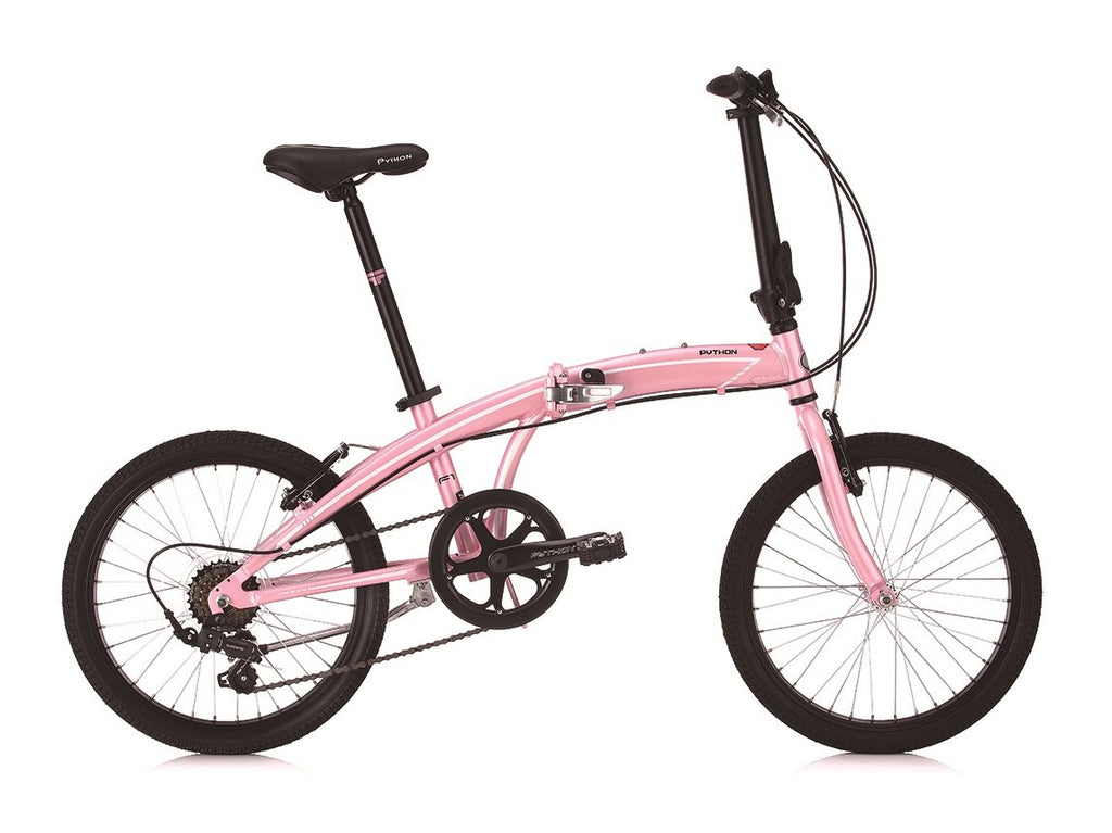 Python F1 - Folding Bike - 16” Wheels - Pink