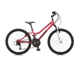 ProBike Paris FS - Front Suspension Junior Mountain Bike - 24” Wheels - Red