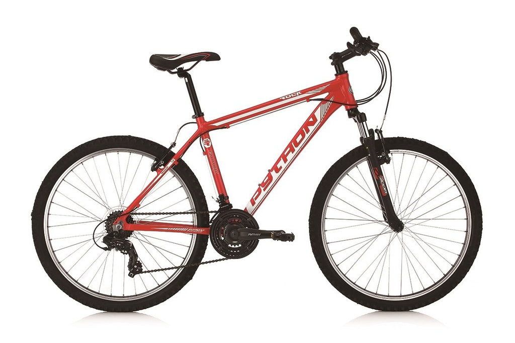 Python Rock FS - Front Suspension Mountain Bike / MTB - Gents - 26” Wheels - Red