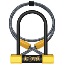 Load image into Gallery viewer, OnGuard Bike D-Lock/Cable 90 x 140 x 13mm Bulldog Mini