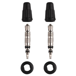 Presta Valve Core & Caps Kit (Pack Of 2)