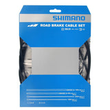 Shimano Road Bike Brake Cable Set - SIL-TEC Coated, Stainless Steel Inner Wire (Front & Rear Complete Cables)