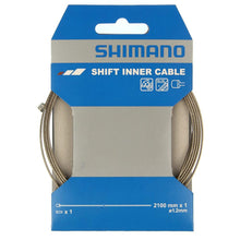 Load image into Gallery viewer, Shimano Gear Cable - Road / MTB - Stainless Steel Gear Inner Wire (1.2mm x 2100mm). Single.