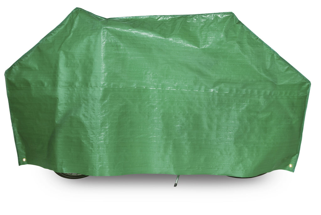 VK "Super" Waterproof Lightweight Contoured Single Bicycle Cover Incl. 5M Cord In Green