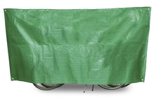 Load image into Gallery viewer, VK &quot;Super Duo&quot; Waterproof Lightweight Contoured Two Bicycle Cover Incl. 5M Cord In Green
