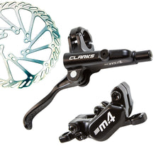Load image into Gallery viewer, Clarks M-Series M4 Hydraulic 4-Piston (Front &amp; Rear) Disc Brake Set 180mm / 160mm